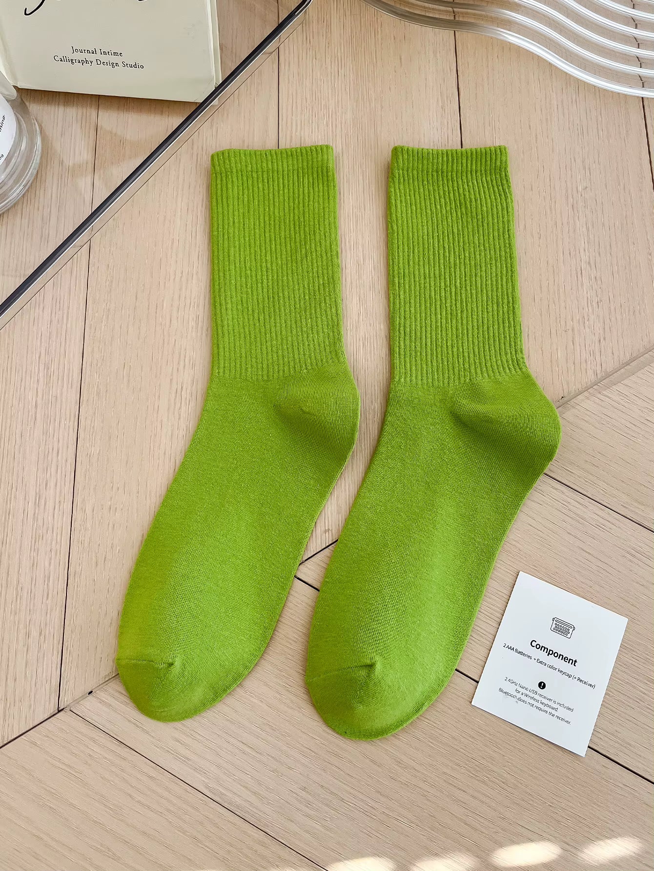 Women's Colorful Crew Socks –  Socks, One Size