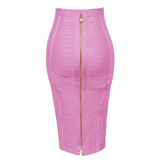 Damen Bleistiftrock mit hoher Taille und Stretch-Anteil