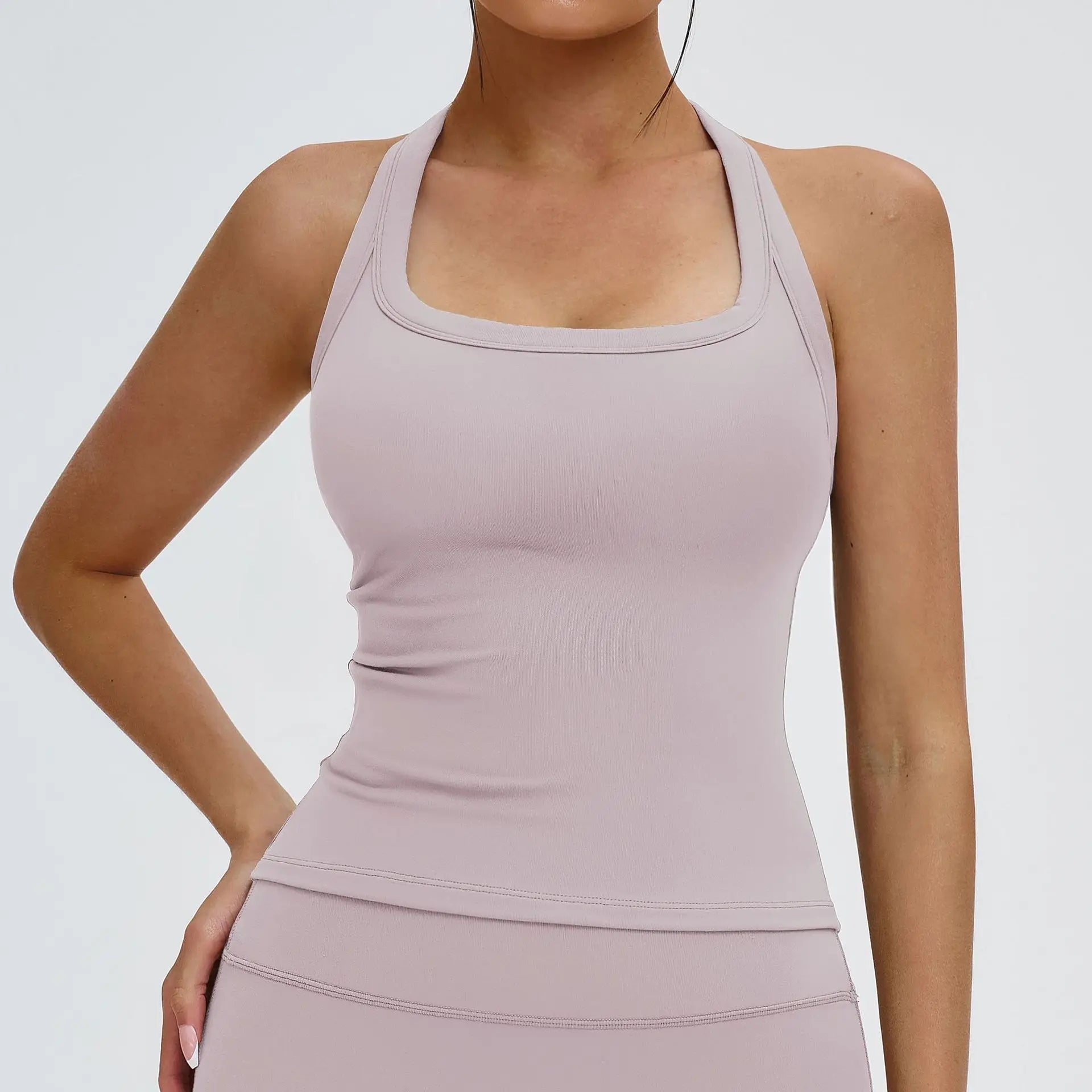 Beautiful Back Compression Vest Sports Bra – Wireless Crisscross Strap Activewear Top