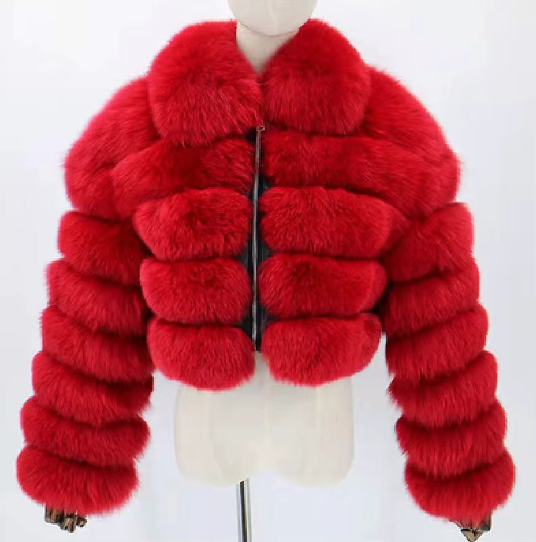 Women's Fox Fur Winter Jacket