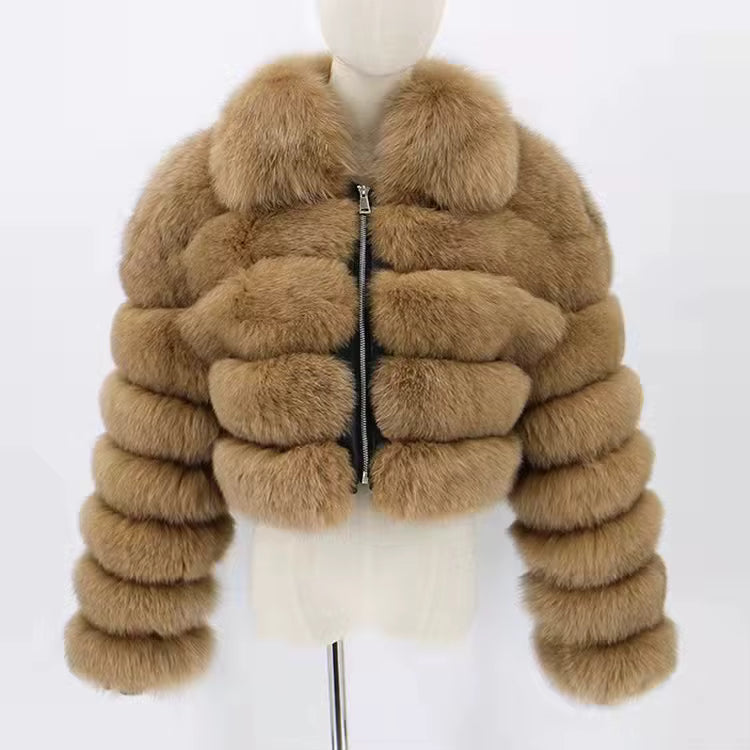 Women's Fox Fur Winter Jacket