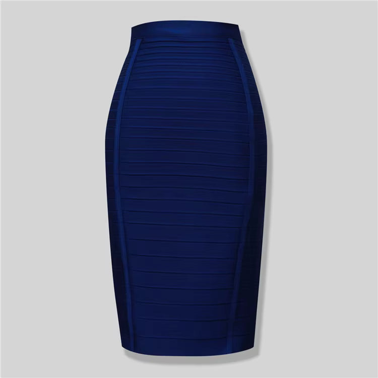 Damen Bleistiftrock mit hoher Taille und Stretch-Anteil
