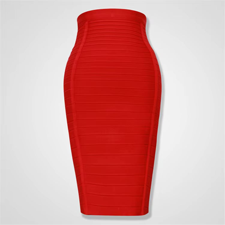 Damen Bleistiftrock mit hoher Taille und Stretch-Anteil