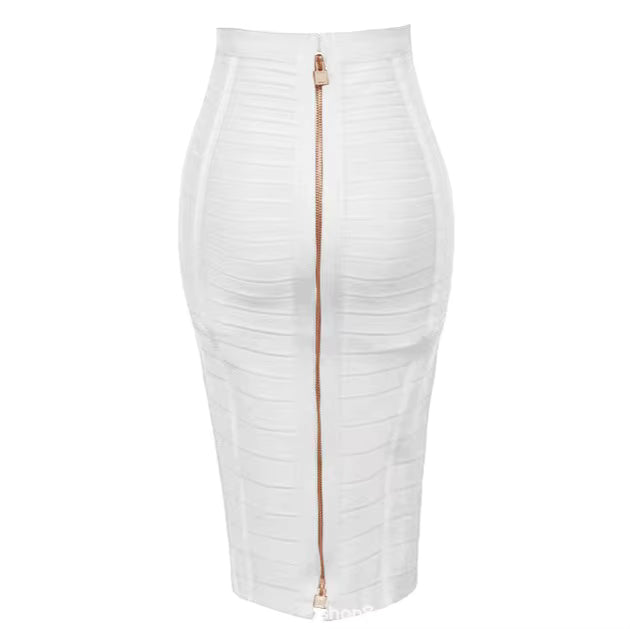 Damen Bleistiftrock mit hoher Taille und Stretch-Anteil