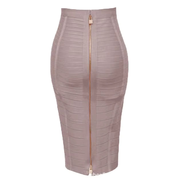 Damen Bleistiftrock mit hoher Taille und Stretch-Anteil