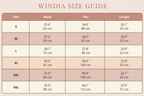 Women's 100% Cashmere Turn-Down Collar Sweater size guide | Windia 