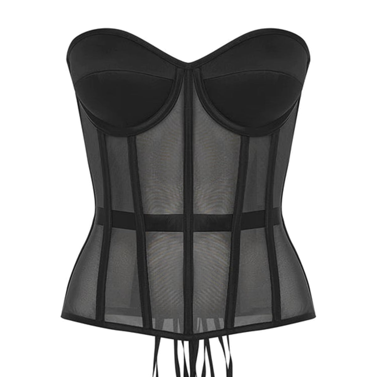 Women's Mesh Corset Top with Padded Cups | Windia