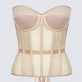 Women's Mesh Corset Top with Padded Cups | Windia
