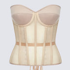 Women's Mesh Corset Top with Padded Cups | Windia