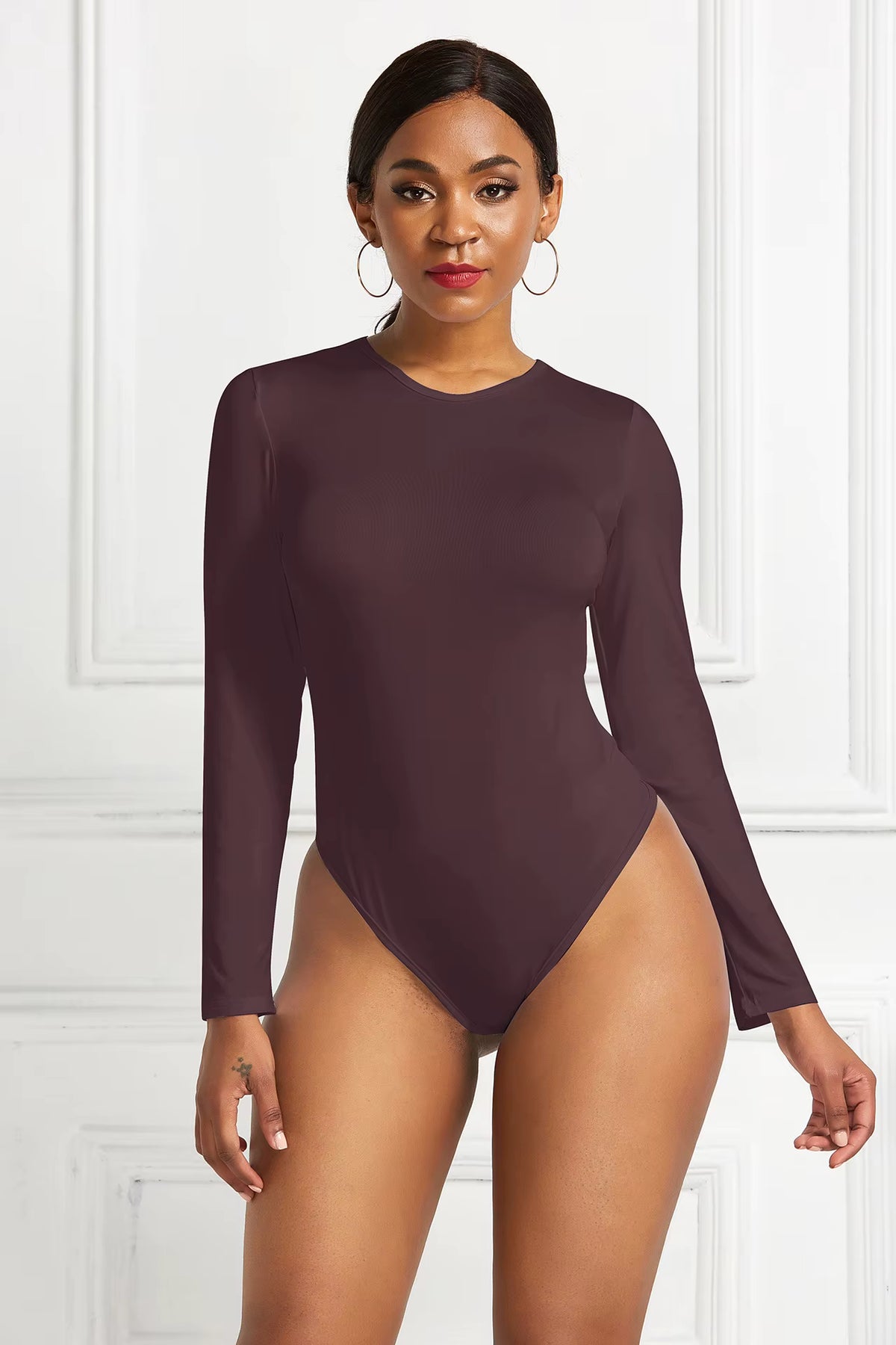 Women's Long-Sleeve Bodycon Jumpsuit | Windia