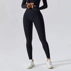 High Waist Scrunch Butt Yoga Leggings for Women – No Front Seam Workout Tights - Windia