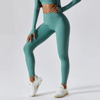 High Waist Scrunch Butt Yoga Leggings for Women – No Front Seam Workout Tights - Windia