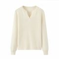 Luxury Slim Fit Long Sleeve Knitted Pullover – 100% Pure Cashmere Sweater for Women M Windia