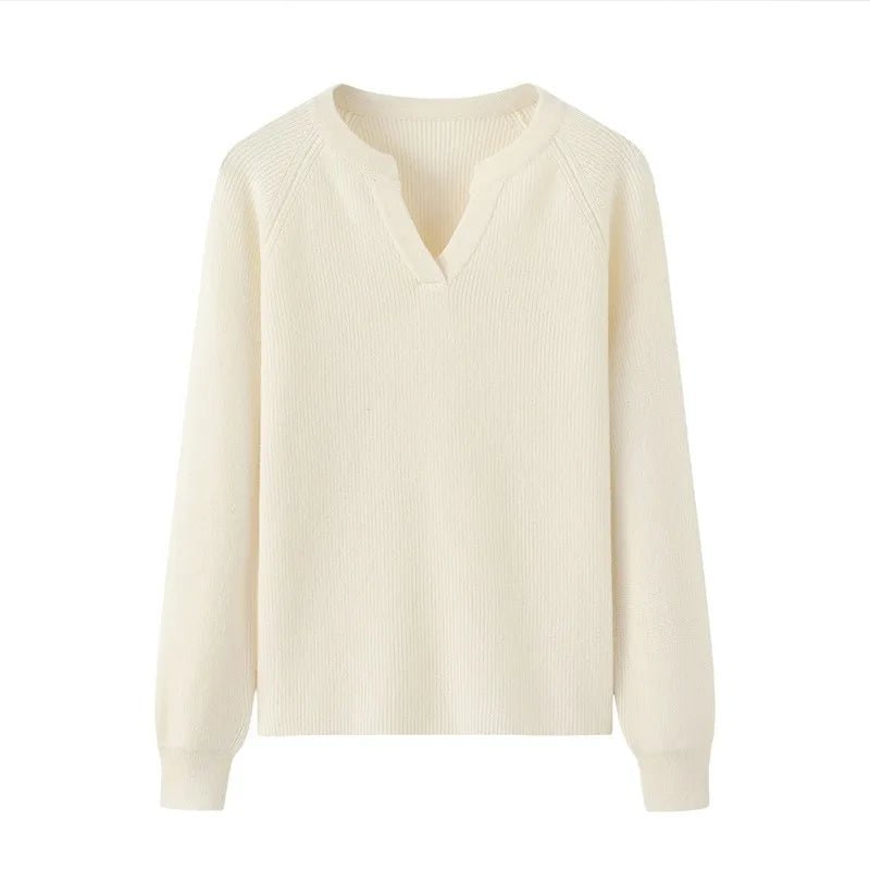 Luxury Slim Fit Long Sleeve Knitted Pullover – 100% Pure Cashmere Sweater for Women - Windia