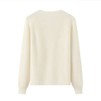 Luxury Slim Fit Long Sleeve Knitted Pullover – 100% Pure Cashmere Sweater for Women - Windia