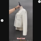 Women's Short Double-Faced Wool Jacket