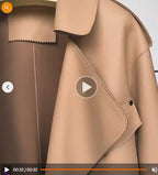 Women's Cropped Sheepskin Leather Bomber Jacket | Windia