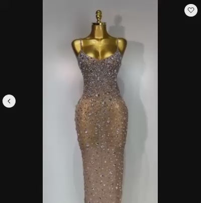 Rhinestone Evening Dress | Windia