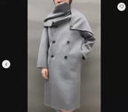 Women's Oversized Belted Scarf-Collar Coat