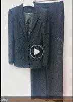 Lace Office Blazer & Pants Set – Women's 2-Piece Suit