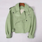 Sheepskin Leather Bomber Jacket XS Windia