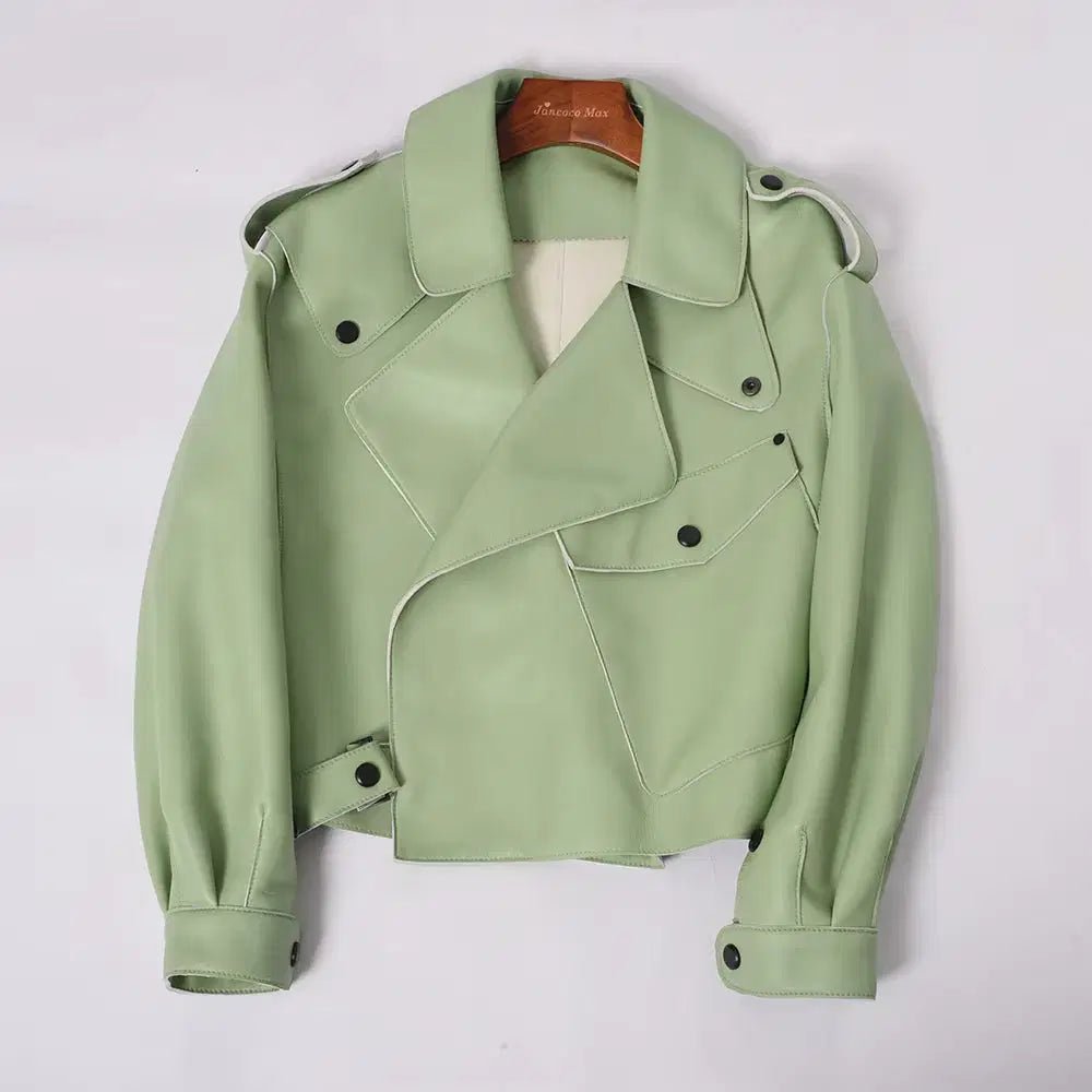 Sheepskin Leather Bomber Jacket XS Windia