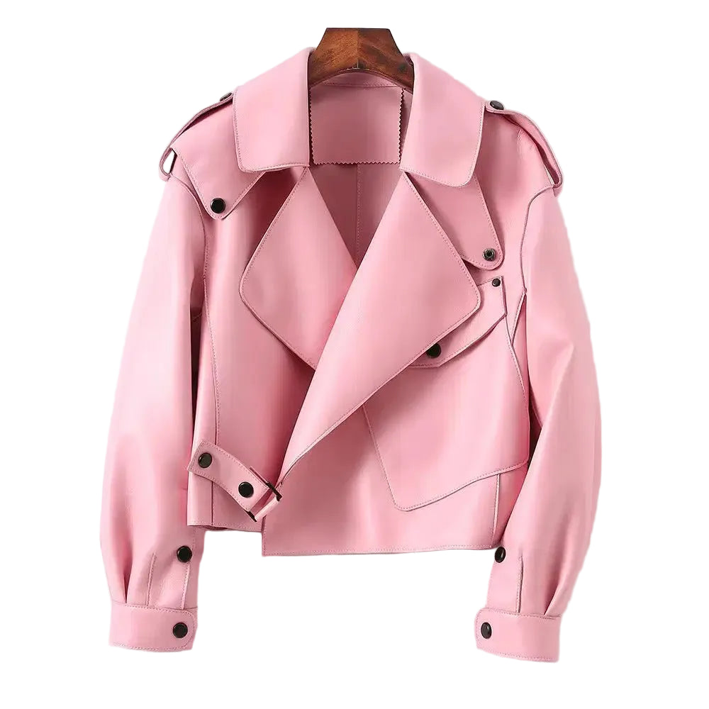 Sheepskin Leather Bomber Jacket XS Windia