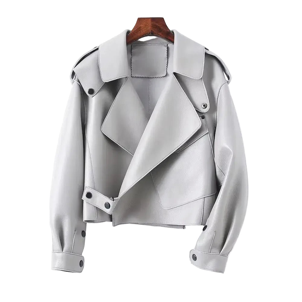 Sheepskin Leather Bomber Jacket XS Windia