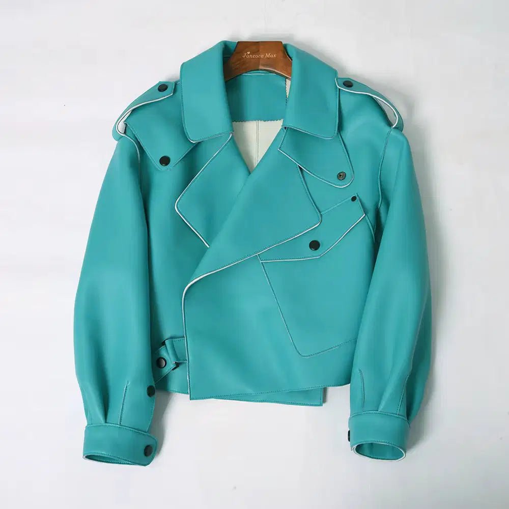 Sheepskin Leather Bomber Jacket XS Windia