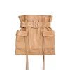 Sheepskin Leather Mini Skirt - Windia