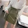 Sheepskin Leather Mini Skirt - Windia
