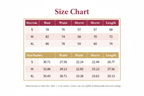 Windia Size Chart
