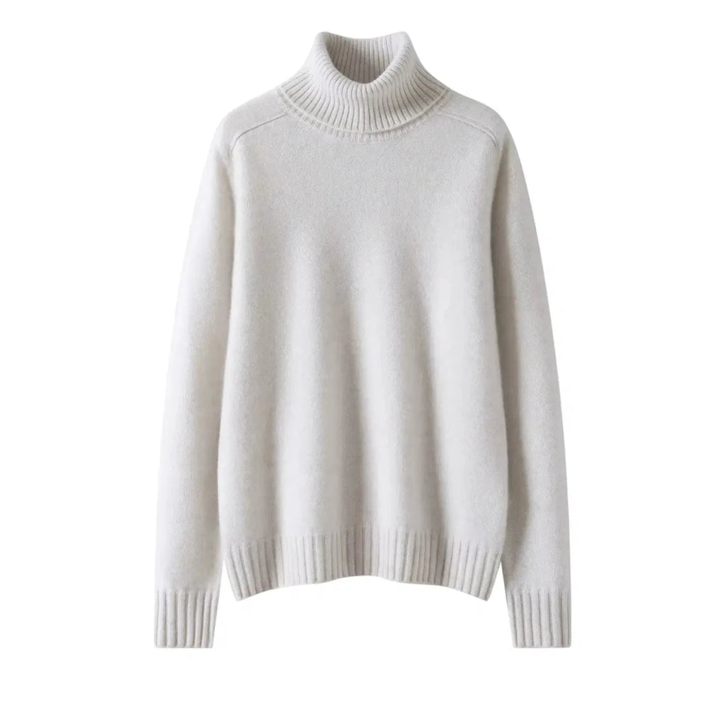 Women's 100% Cashmere Pullover Sweater with Turn-Down Collar 3XL Windia