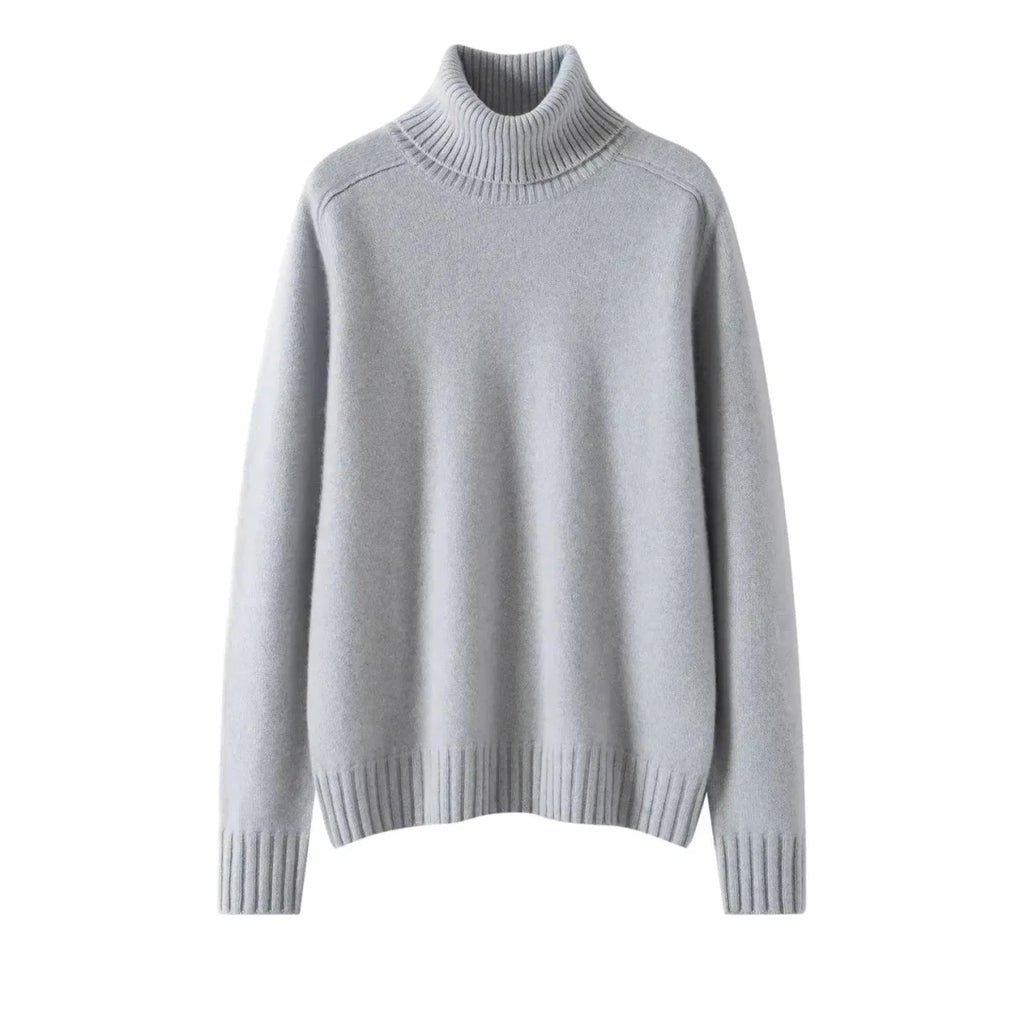 Women's 100% Cashmere Pullover Sweater with Turn-Down Collar 3XL Windia