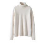 Women's 100% Cashmere Pullover Sweater with Turn-Down Collar 3XL Windia