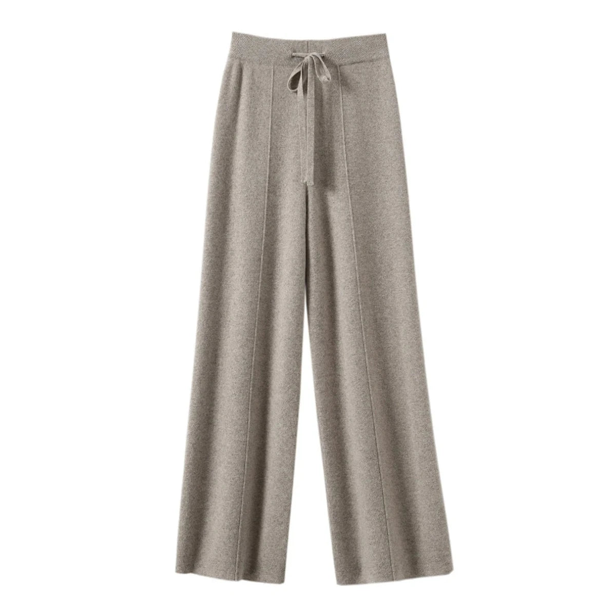 Women's 100% Wool Wide Leg Pants – High Waist Knit Trousers S Windia
