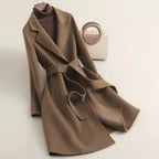 Women's Cashmere Wool Coat | Elegant Long Double-Sided Spring Coat S Windia