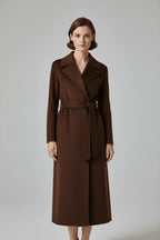 Women's Cashmere Wool Coat | Elegant Long Double-Sided Spring Coat S Windia
