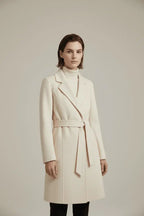 Women's Cashmere Wool Coat | Elegant Long Double-Sided Spring Coat S Windia