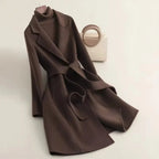 Women's Cashmere Wool Coat | Elegant Long Double-Sided Spring Coat S Windia