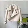 Women's Cropped Sheepskin Leather Bomber Jacket - Waterproof & Windproof - Windia