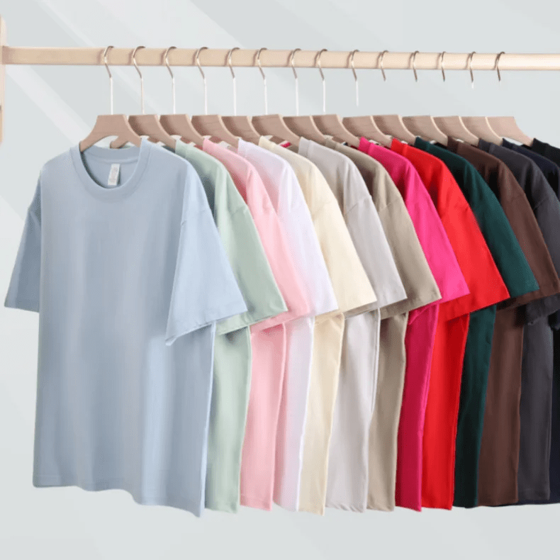 Women's Drop Shoulder Cotton T-Shirt – Loose Fit Heavyweight 230GSM Tee - Windia