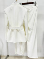 Women's Formal Blazer & Pants Set — Long Sleeve Office Suit - Windia