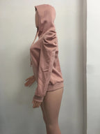 Women's Hooded Casual Sweatshirt – puff sleeve drawstring hoodie - Windia