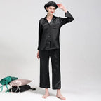 Women's Mulberry Silk Pajama Set | Long Sleeve 2-Piece Sleepwear - Windia